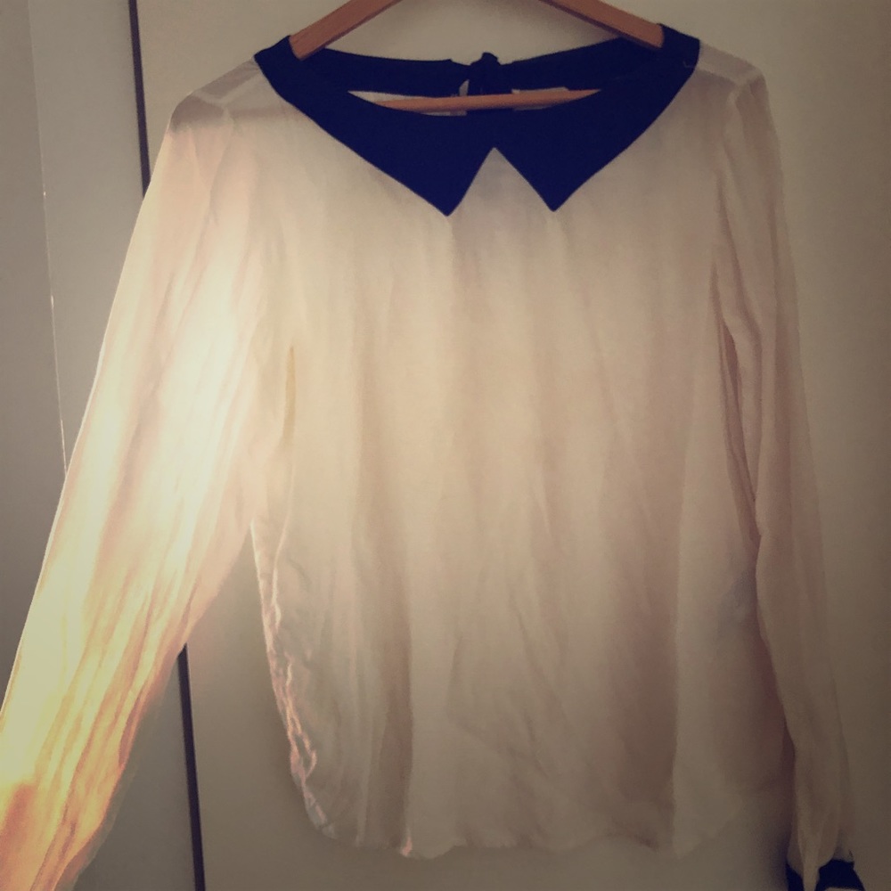 100% silk Club Monaco blouse